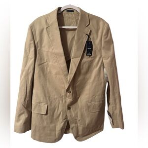 Stafford NWT linen khaki blazer men’s 44 R sports coat
